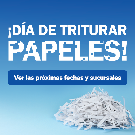 Días para triturar papeles en LMCU